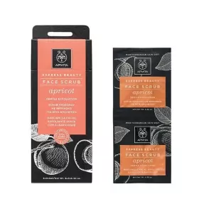 Apivita Express Beauty Apricot Face Scrub Για Ήπια Απολέπιση Με Βερύκοκο 2X8ml