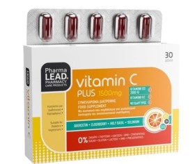 Pharmalead Vitamin C Plus 1500mg with Quercetin, Elderberry, Holy Basil & Selenium Συμπλήρωμα Διατροφής με Βιταμίνη C 30caps