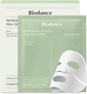 Biodance Refreashing Sea Kelp Real Deep Mask Αναζωογονητική Μάσκα Βαθιάς Δράσης Με θαλάσσια Φύκια 1 Τεμάχιο