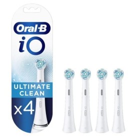 Oral-B Ultimate Clean iO White Ανταλλακτικές Κεφαλές Για Ηλεκτρική Οδοντόβουρτσα Λευκές 4 Τεμάχια