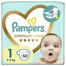 Pampers Premium Care Πάνες Μέγεθος 1 (2kgr-5kgr) 50 Τεμάχια
