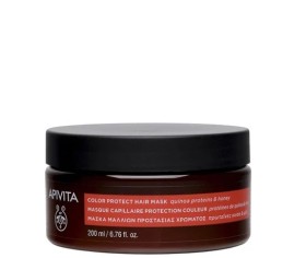 Apivita Hair Mask Color Protect Μάσκα Μαλλιών Προστασίας Χρώματος Για Βαμμένα Μαλλιά Με Πρωτεΐνες Κινόα & Μέλι 200ml