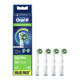 Oral-B Cross Action Replacement Brush Heads With Clean Maximiser 4 Parts
