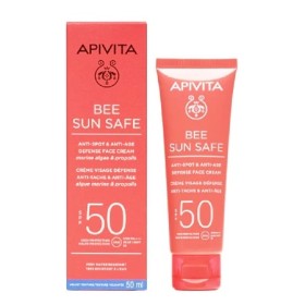 Apivita Bee Sun Safe Anti-Spot Anti-Age SPF50 Αντηλιακή Κρέμα Προσώπου Κατά των Πανάδων & των Ρυτίδων 50ml