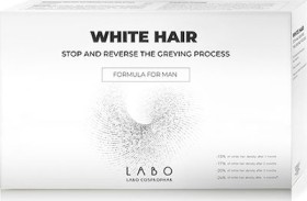 LABO WHITE HAIR TREATMENT MAN STOP REVERCE GREYING PROCESS 20VIALSX3.5ML