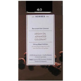 KORRES ARGAN OIL 4.0 ΜΟΝΙΜΗ ΒΑΦΗ ΚΑΣΤΑΝΟ 50ML