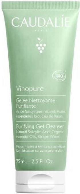 Caudalie Vinopure Gel Καθαρισμού Προσώπου 75ml