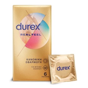 Durex Real Feel Προφυλακτικά 6 Τεμάχια