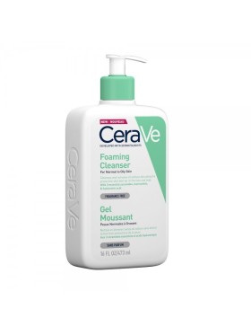 CERAVE FOAMING CLEANSER ΑΦΡΟΣ ΚΑΘΑΡΙΣΜΟΥ ΓΙΑ ΚΑΝΟΝΙΚΟ ΕΩΣ ΛΙΠΑΡΟ ΔΕΡΜΑ 473ML