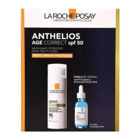La Roche Posay Promo Pack Anthelios Anti-Wrinkle Facial Sunscreen SPF50 50ml & Hyalu B5 Serum Anti-Wrinkle Serum 10ml