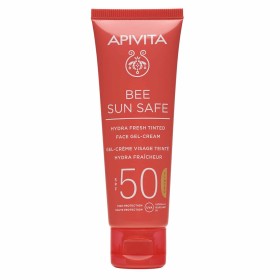Apivita Bee Sun Safe Hydra Tinted SPF50 Ενυδατική Αντηλιακή Κρέμα-Gel Προσώπου με Χρώμα 50ml