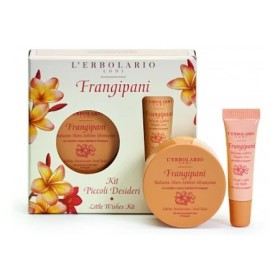 LErbolario Promo Frangipani Kit Piccoli Desideri Lip Balm 10ml & Hand Cream 40ml
