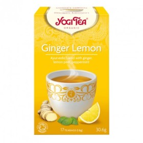 Yogi Tea Ginger Lemon 17 Teabags Βιολογικό Τσάϊ Καυτερή Δροσιά 30.6gr