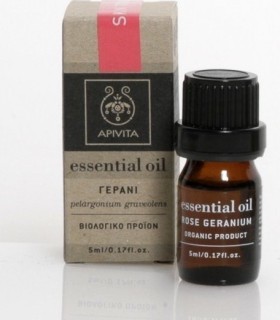 Apivita Essential Oil Geranium Αιθέριο Ελαιο Γεράνι 5ml