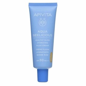 Apivita Aqua Beelicious Tinted Λεπτόρρευστη Κρέμα Ενυδάτωσης Με Χρώμα Για Φυσική Λάμψη SPF30 40ml