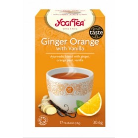 Yogi Tea Ginger Orange 17 Teabags Βιολογικό τσάϊ με μείγμα βοτάνων, μπαχαρικών και φρούτων 30gr