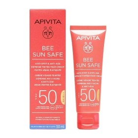 Apivita Bee Sun Safe Anti-Spot Anti-Age SPF50 Tinted Αντηλιακή Κρέμα Προσώπου με Χρώμα κατά των Πανάδων & των Ρυτίδων 50ml