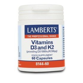 LAMBERTS VITAMIN D3 1000IU & K2 90MG 60CAPS