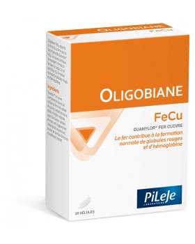 Pileje Oligobiane FECu Συμπλήρωμα Διατροφής Με Σίδηρο & Χαλκό 30Caps