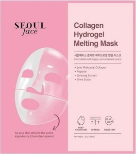 Dermal Seoulface Collagen Hydrogel Melting Mask Μάσκα Προσώπου για Θρέψη, Ενυδάτωση, Αντιγήρανση Νύχτας 34gr