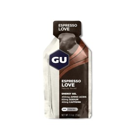 GU Energy Gel Espresso Love 40mg Caffeine 32gr Ενεργειακό Gel Υδατανθράκων Καφεϊνης Με Γεύση Espresso