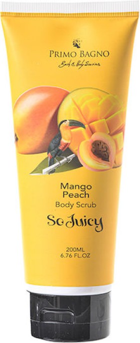 Primo Bagno Mango Peach Scrub Σώματος Με Αρωμα Μάνγκο Ροδάκινο 200ml