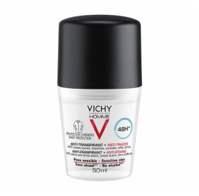 VICHY HOMME 48H NO TRACE DEODORANT ROLL ON 50ML