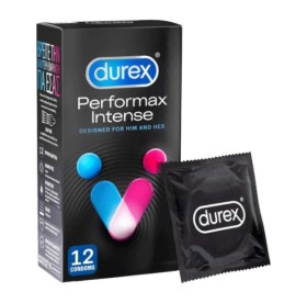 Durex Performax Intense Προφυλακτικά Με Κουκκίδες,  Ραβδώσεις & Επιβραδυντικό Τζελ 12 Tεμάχια