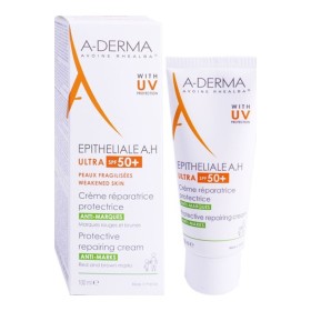 A-Derma Epitheliale A.H. Duo Ultra Soothing Repairing Cream SPF50+ Αντηλιακή Προστατευτική Επανορθωτική Κρέμα Κατά των Σημαδιών 100ml