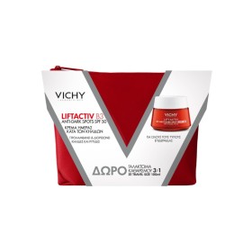 Vichy Promo Liftactiv B3 Anti-Dark Spots Cream SPF50 Κρέμα Ημέρας Kατά Tων Κηλίδων 50ml, Vichy Purete Thermal Γαλάκτωμα Καθαρισμού 3 Σε 1 100ml & Δερμάτινο Νεσεσέρ 1τμχ