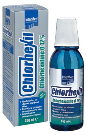 INTERMED CHLORHEXIL 0.12% MOUTHWASH ΑΝΤΙΜΙΚΡΟΒΙΑΚΗ ΠΡΟΣΤΑΣΙΑ, ΑΝΑΚΟΥΦΙΣΗ ΚΑΙ ΦΡΟΝΤΙΔΑ, 250ML