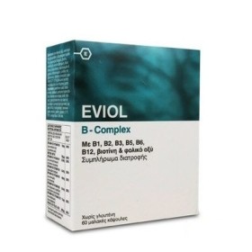 Eviol B-Complex Συμπλήρωμα Συμπλέγματος Βιταμίνης B Για Τη Φυσιολογική Λειτουργία Του Νευρικού Συστήματος 60caps