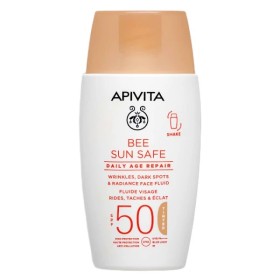 Apivita Bee Sun Safe Daily Age Repair SPF50 Tinted Λεπτόρευστη Αντηλιακή Κρέμα Προσώπου Με Χρώμα 50ml