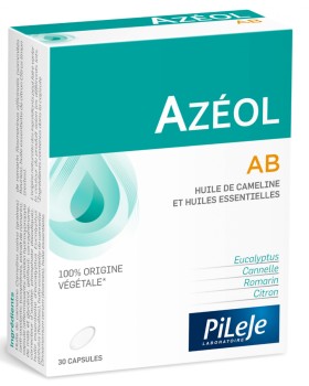 Pileje Azeol AB Nutritional Supplement with Camelina Oil & 4 Essential Oils 30tabs
