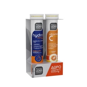 Pharmalead Promo Hydro Vit. C 1000mg, Vit. D, Zinc 20 αναβρ. ταμπλέτες & Vitamin C 1000mg 20 αναβράζοντα δισκία