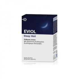 Eviol Sleep Well Φόρμουλα Με Βαλεριάνα & Μελατονίνη Για Την Αντιμετώπιση Της Αϋπνίας 60caps