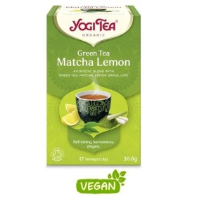 Yogi Tea Green Matcha Lemon, Πράσινο Τσάϊ Με Λεμόνι 17 Φακελάκια