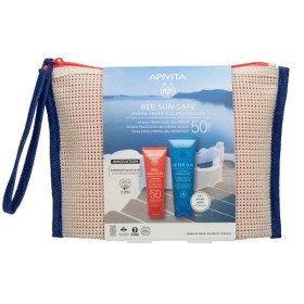 Apivita Bee Sun Safe Hydra Fresh Face Gel-Cream SPF50 Ενυδατική Αντηλιακή Κρέμα 50ml & After Sun Cool and Sooth Face and Body Gel-Cream 100ml