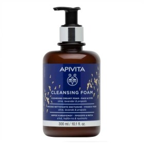 Apivita Cleansing Foam Αφρός Καθαρισμού Για Πρόσωπο Και Μάτια Με Ελιά Και Λεβάντα 300ml